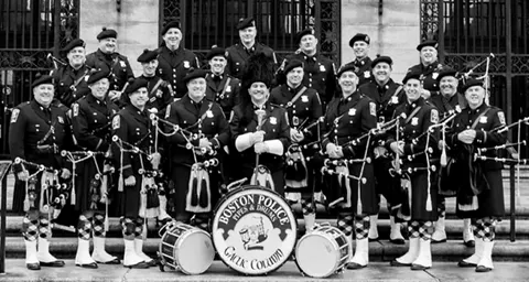 BOSTON POLICE GAELIC COLUMN OF PIPES AND DRUMS