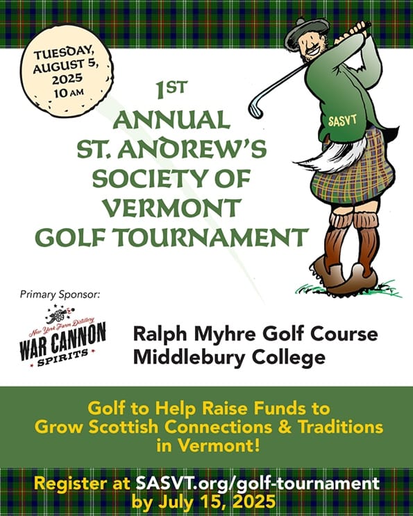 St Andrew’s Society of VT 1st Annual Golf Tournament