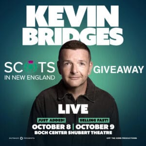 Kevin Bridges / Scots In New England Comedy Giveaway